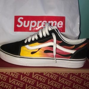 Flame old school vans
